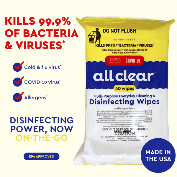 Disinfecting Wipes Travel, 40 count each, Value Pack Bundle