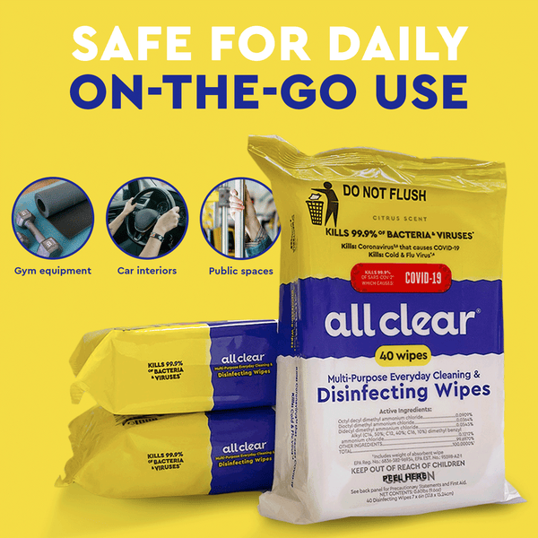 Disinfecting Wipes Travel, 40 count each, Value Pack Bundle